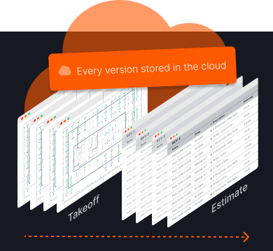 Every version of every estimate stored in the cloud